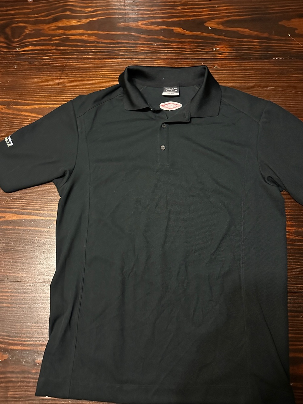 Nike Black Polo with Yellow & White Embroidered Logo